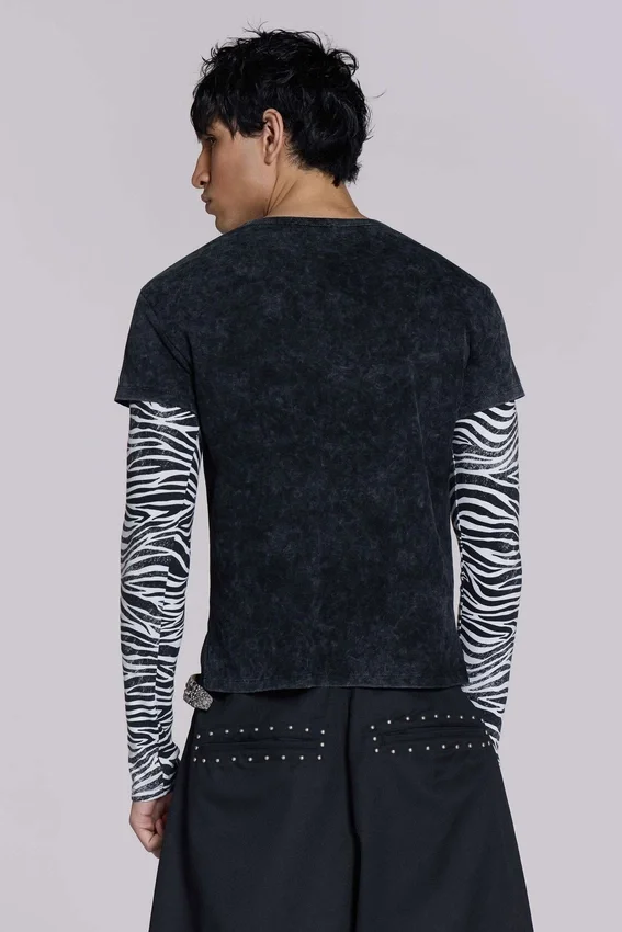 Pantalones cortos holgados Goliath negros con tachuelas, talla XL