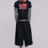 Pantalones cortos holgados Goliath negros con tachuelas, talla XL
