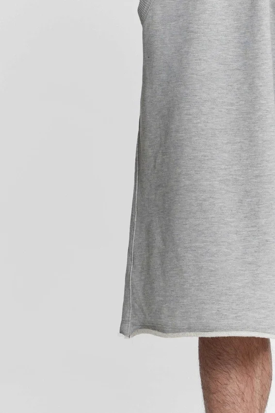Pantalones cortos holgados tipo jogger «Monster» en gris jaspeado