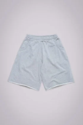 Pantalones cortos holgados tipo jogger «Monster» en gris jaspeado