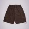 Pantalones cortos holgados tipo Parachute Cargo de paracaídas marrones