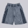 Pantalones cortos jogger «Monster» con rayas deportivas en gris lavado