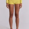 Pantalones cortos mini de terciopelo «Lemon»
