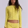 Pantalones cortos mini de terciopelo «Lemon»