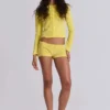 Pantalones cortos mini de terciopelo «Lemon»