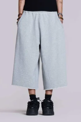 Pantalones cortos Monster de 3/4 en gris jaspeado