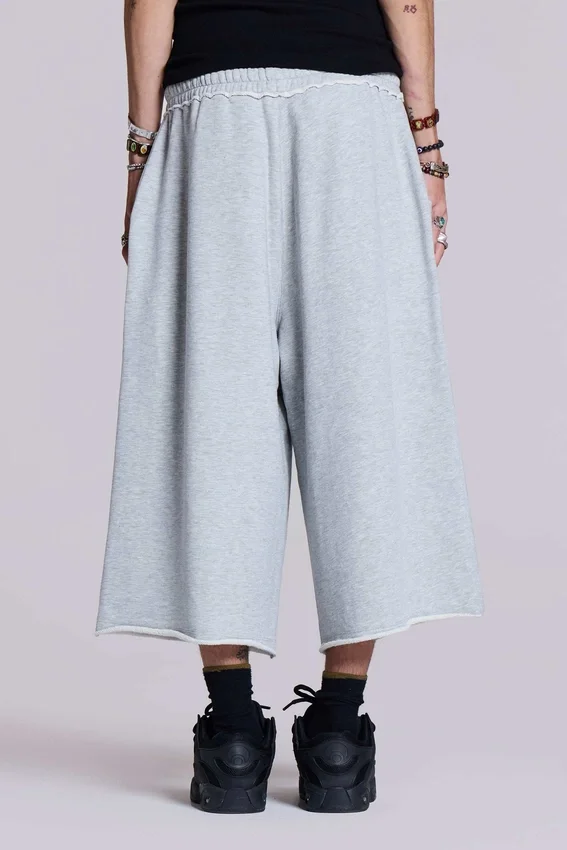Pantalones cortos Monster de 3/4 en gris jaspeado