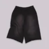 Pantalones cortos Monster de 3/4 en negro desgastado