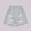Pantalones cortos «Monster» grises desgastados