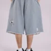 Pantalones cortos «Monster» grises desgastados