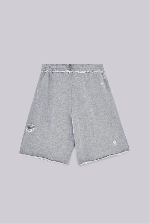 Pantalones cortos «Monster» grises desgastados