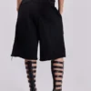 Pantalones cortos «Monster» negros desgastados