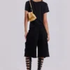 Pantalones cortos «Monster» negros desgastados