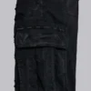 Pantalones cortos tipo cargo «Beach» desgastados negros