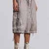 Pantalones cortos tipo Parachute con lavado a la piedra