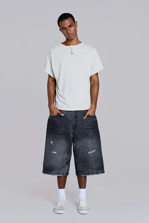 Pantalones cortos vaqueros Cinch Colossus negros
