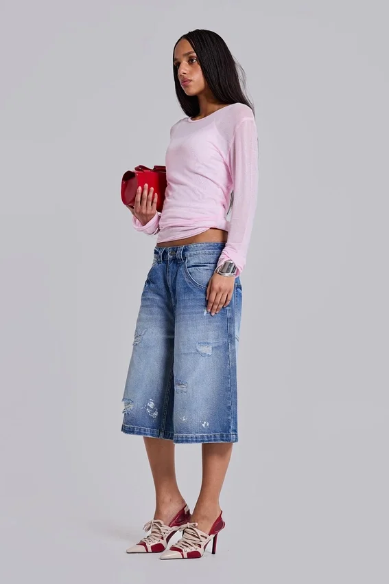 Pantalones cortos vaqueros «Colossus» decolorados