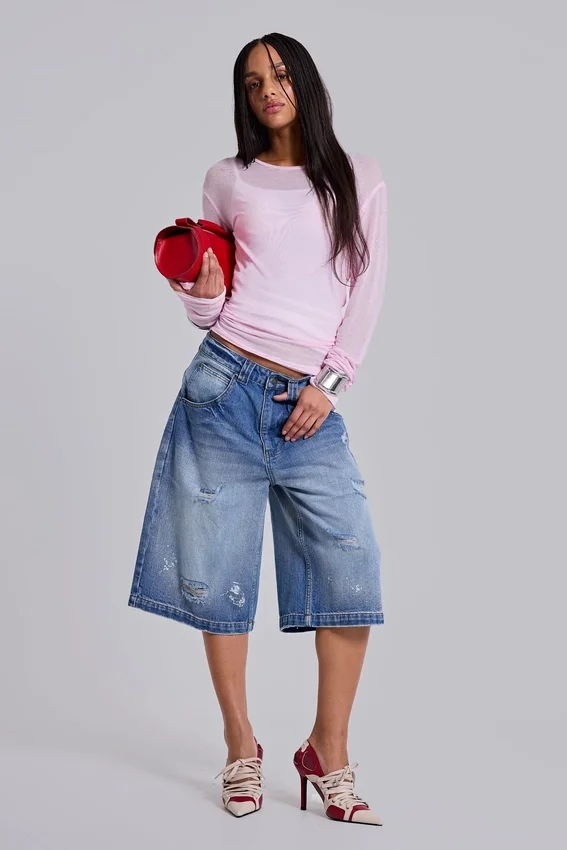 Pantalones cortos vaqueros «Colossus» decolorados