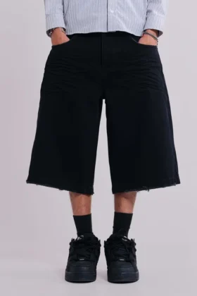 Pantalones cortos vaqueros Colossus en negro arena