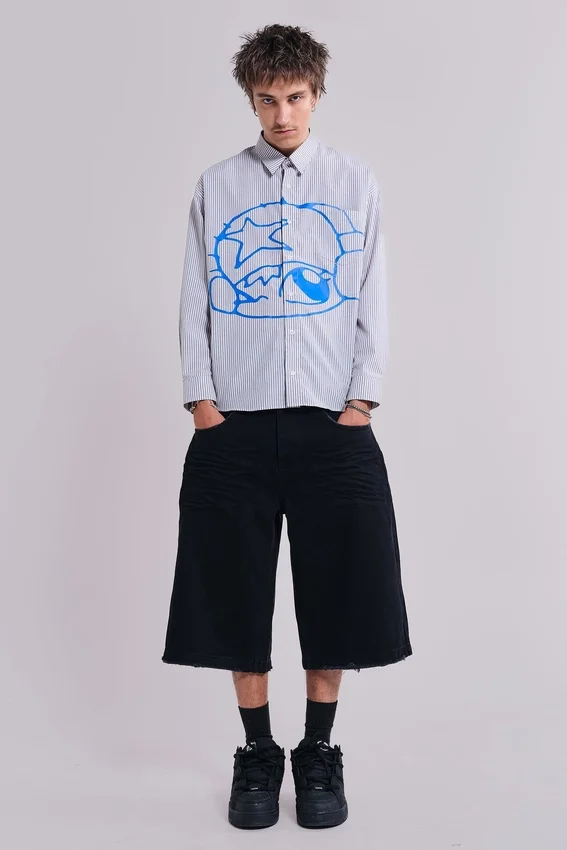 Pantalones cortos vaqueros Colossus en negro arena