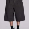 Pantalones cortos vaqueros «Jumbo Jorts» a cuadros marrones
