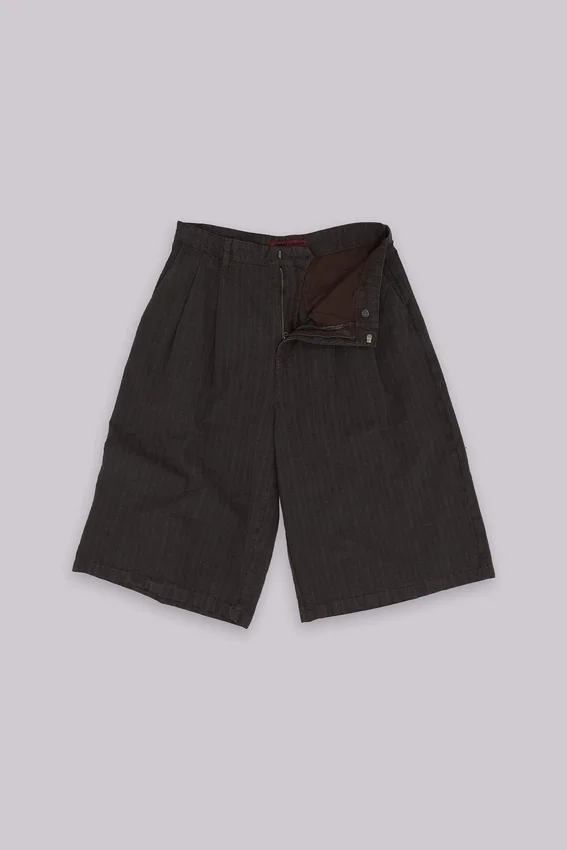 Pantalones cortos vaqueros «Jumbo Jorts» a cuadros marrones