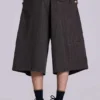 Pantalones cortos vaqueros «Jumbo Jorts» a cuadros marrones