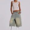 Pantalones cortos vaqueros «Jumbo Jorts» de lavado claro