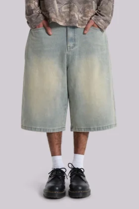 Pantalones cortos vaqueros «Jumbo Jorts» de lavado claro