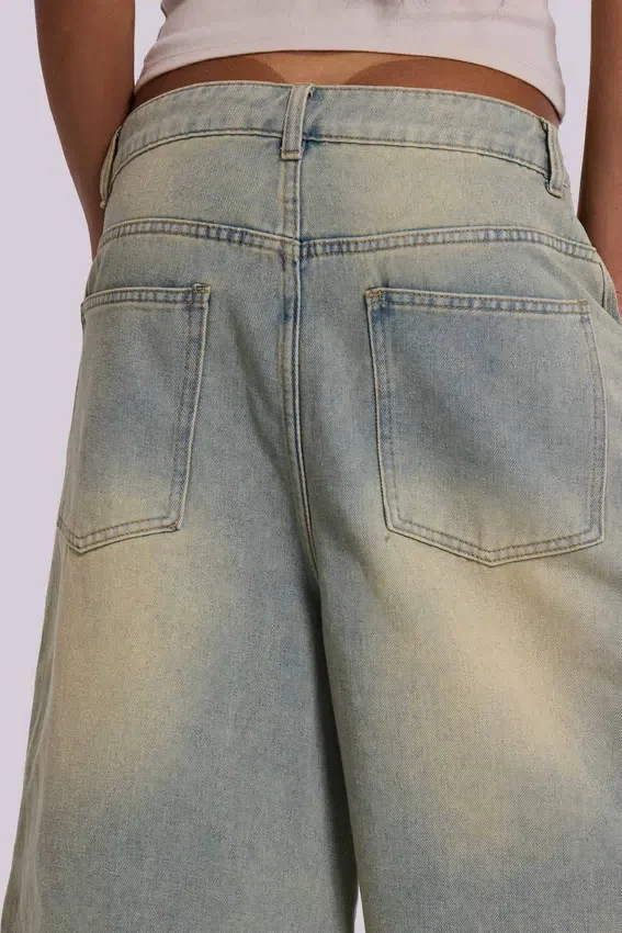 Pantalones cortos vaqueros «Jumbo Jorts» de lavado claro