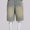 Pantalones cortos vaqueros «Jumbo Jorts» de lavado claro