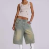Pantalones cortos vaqueros «Jumbo Jorts» de lavado claro
