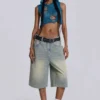 Pantalones cortos vaqueros «Jumbo Jorts» de lavado claro