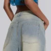 Pantalones cortos vaqueros «Jumbo Jorts» de lavado claro