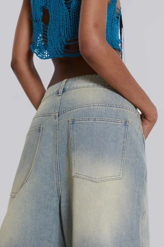 Pantalones cortos vaqueros «Jumbo Jorts» de lavado claro