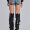 Pantalones cortos vaqueros mini con adornos de Rock Revival