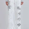 Pantalones de chándal con estampado «Rock Revival» y tachuelas