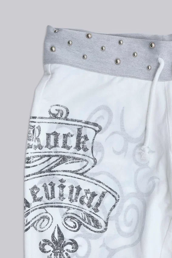 Pantalones de chándal con estampado «Rock Revival» y tachuelas