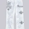 Pantalones de chándal con estampado «Rock Revival» y tachuelas