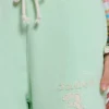 Pantalones de chándal cortos holgados Cleo en color menta