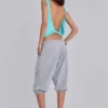 Pantalones de chándal cortos «Monster Joggers» en gris jaspeado