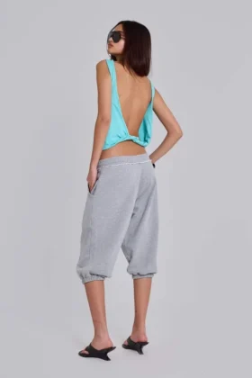 Pantalones de chándal cortos «Monster Joggers» en gris jaspeado