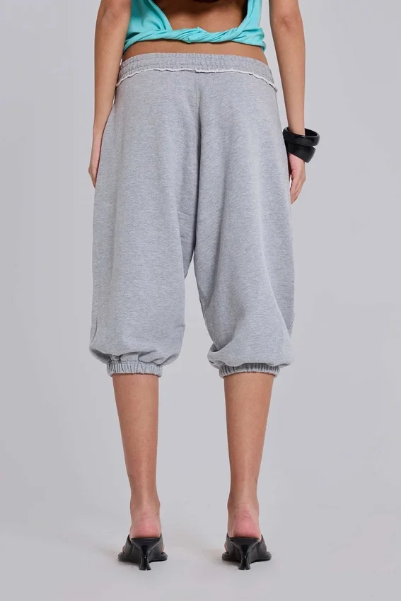 Pantalones de chándal cortos «Monster Joggers» en gris jaspeado