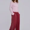 Pantalones de chándal Hardcore Jewel Monster Joggers en color burdeos