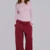 Pantalones de chándal Hardcore Jewel Monster Joggers en color burdeos