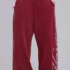Pantalones de chándal Hardcore Jewel Monster Joggers en color burdeos