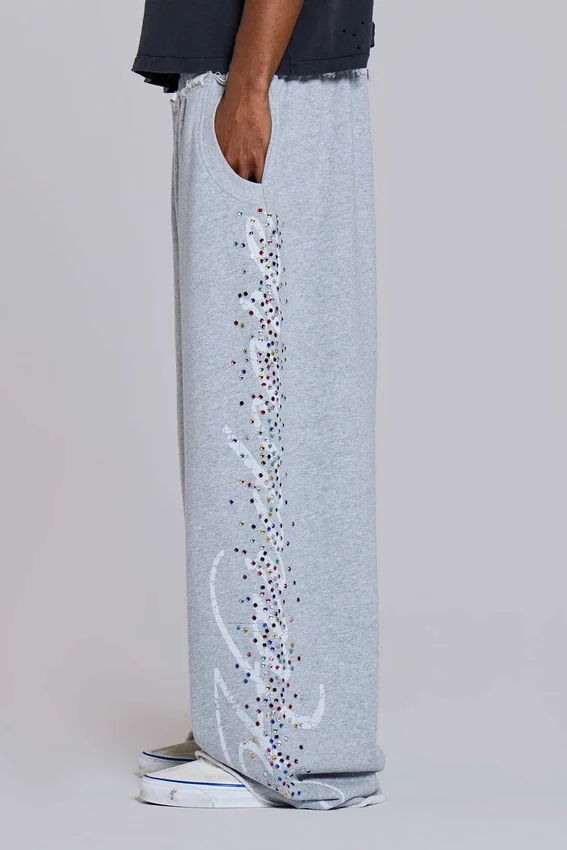 Pantalones de chándal «Hardcore Jewel Monster Joggers» en gris jaspeado