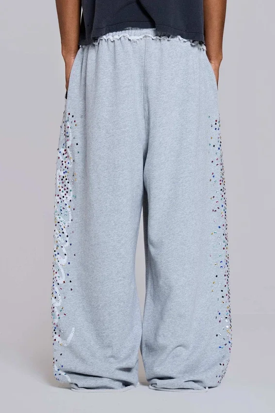 Pantalones de chándal «Hardcore Jewel Monster Joggers» en gris jaspeado