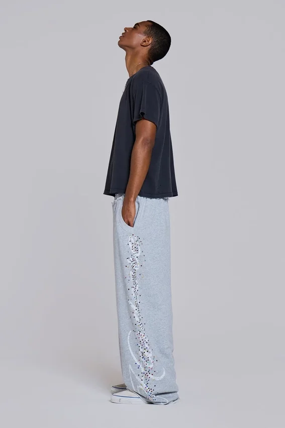Pantalones de chándal «Hardcore Jewel Monster Joggers» en gris jaspeado
