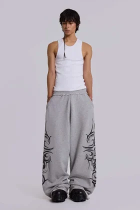 Pantalones de chándal holgados «Blade» en gris